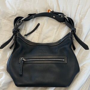 Dooney & Bourke Black Leather Hobo Bag